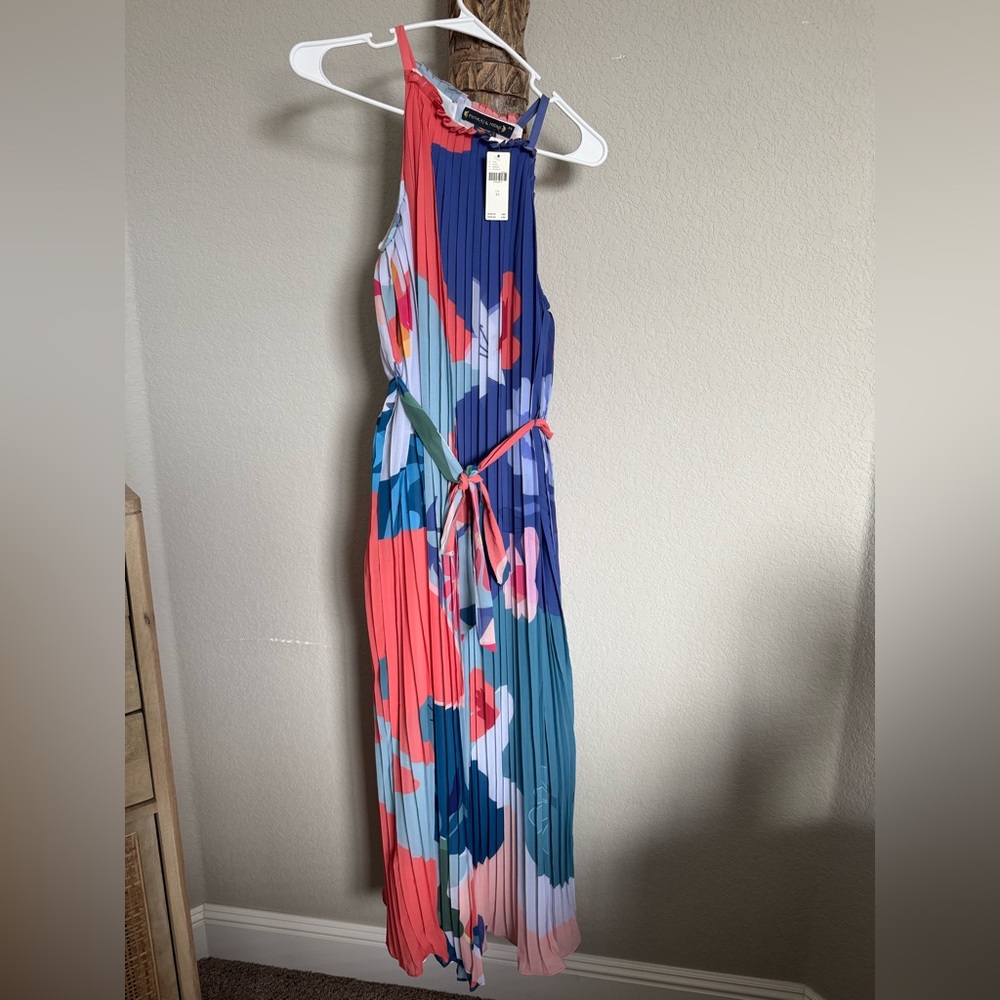 BNWT Anthropologie Pankaj & Nidhi Pleated Maxi Dress XS